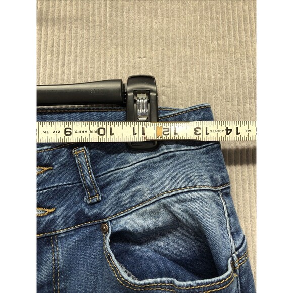 Wax Jeans Butt I love You Juniors Size 9 Distressed Double Button Fly - Picture 6 of 15